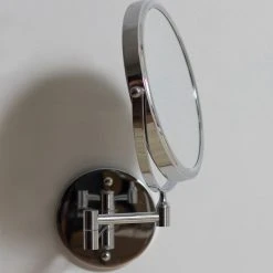 American Imaginations 19.56-in. W Round Stainless Steel Wall Mount Magnifying Mirror In Chrome Color -Laural Home Shop 969115e000dbaee0 2108 w800 h800 b0 p0