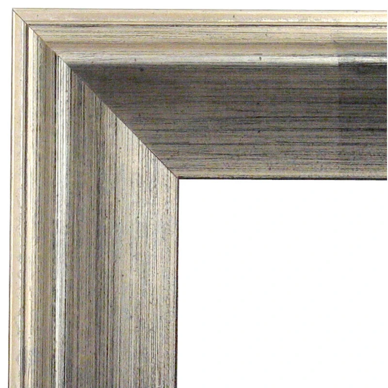 Amanti Art Bel Volto Silver Beveled Wood Bathroom Wall Mirror - 31 X 25 In. 6 Amanti Art Bel Volto Silver Beveled Wood Bathroom Wall Mirror - 31 X 25 In. - Image 4