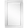 Empire Art Direct Beveled Rectangle Wall Mirror, Solid Wood Frame With 1"-Beveled Center, 36"x24"