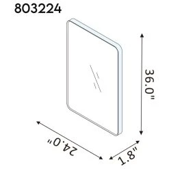 Vinnova Mutriku Rectangle Metal Wall Mirror, Brushed Gold, 24" W X 36" H 17 Vinnova Mutriku Rectangle Metal Wall Mirror, Brushed Gold, 24" W X 36" H -Laural Home Shop 9811f08803bd3997 0386 w800 h800 b1 p0