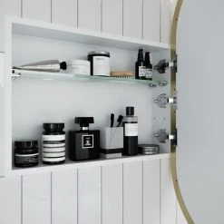 Glass Warehouse Medicine Cabinets, Satin Brass 17 Glass Warehouse Medicine Cabinets, Satin Brass -Laural Home Shop 98514b160320b08b 0297 w800 h800 b0 p0