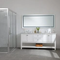 Elegant Furniture And Lighting Elegant MRE13072 Helios 30"x72" Hardwired LED Mirror -Laural Home Shop 9851f23f01c3ad60 0167 w800 h800 b0 p0