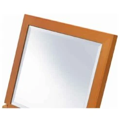 Benjara Wooden Rectangular Tilted Bevelled Mirror Brown And Silver- Saltoro Sherpi -Laural Home Shop 98719ea10ed6a226 1875 w800 h800 b1 p0
