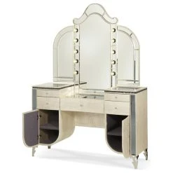 Michael Amini Aico Hollywood Swank Vanity Mirror, Crystal Croc 03068RN-09 -Laural Home Shop 98814a8b09545d10 6428 w800 h800 b1 p0