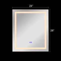 CHLOE Lighting, Inc. CHLOE Lighting SPECULO Embedded LED Mirror 4000K, Warm White, 24" -Laural Home Shop 9901973000a2a9b8 5602 w800 h800 b0 p0