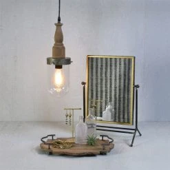 HomeRoots Rustic Goldtone Rectangular Vanity Mirror -Laural Home Shop 9901ae4d00a40c70 1828 w800 h800 b0 p0