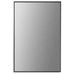 Altair Sassi Rectangle Bathroom/Vanity Aluminum Framed Wall Mirror, Matt Black, 24" -Laural Home Shop 9911b33d028610e5 4755 w800 h800 b1 p0