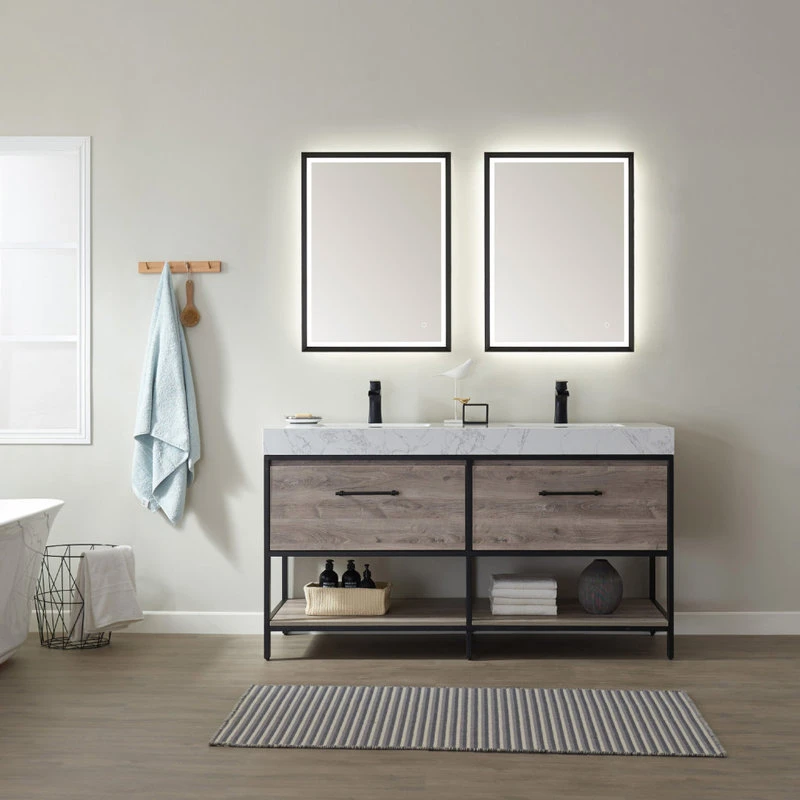 Vinnova 24'' Rectangle LED Lighted Accent Bathroom/Vanity Wall Mirror 6 Vinnova 24'' Rectangle LED Lighted Accent Bathroom/Vanity Wall Mirror - Image 4