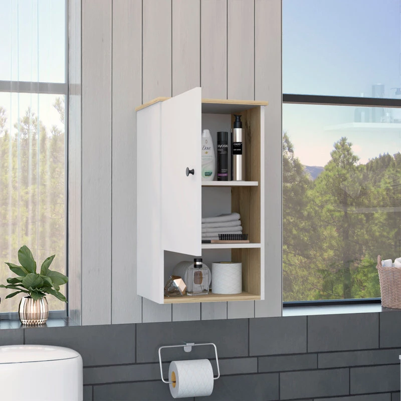 DEPOT ESHOP LLC Arya Medicine Cabinet, Light Oak, White 5 DEPOT ESHOP LLC Arya Medicine Cabinet, Light Oak, White - Image 3