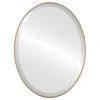 OVALCREST By The Oval And Round Mirror Store Medina Framed Oval Mirror, Gold Spray, 19"x25"