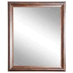 BrandtWorks Vintage Copper Hill Framed Vanity Wall Mirror 26''x 31''
