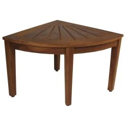 AquaTeak The Original 22" Kai™ Corner Teak Shower Bench