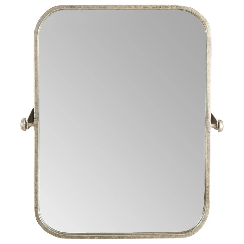 CREATIVE CO-OP Metal Framed Pivoting Wall Mirror, Brushed Gold 3 CREATIVE CO-OP Metal Framed Pivoting Wall Mirror, Brushed Gold