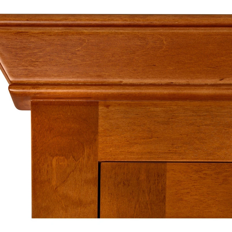 Maykke Maria 27"x35" Wood Medicine Cabinet With Mirror And Shelf, Natural Cherry 5 Maykke Maria 27"x35" Wood Medicine Cabinet With Mirror And Shelf, Natural Cherry - Image 3