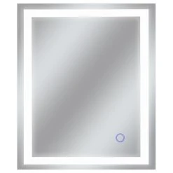 Dyconn Faucet Edison Tri-Color LED Wall Mounted Bathroom Mirror, 30"w X 36"h