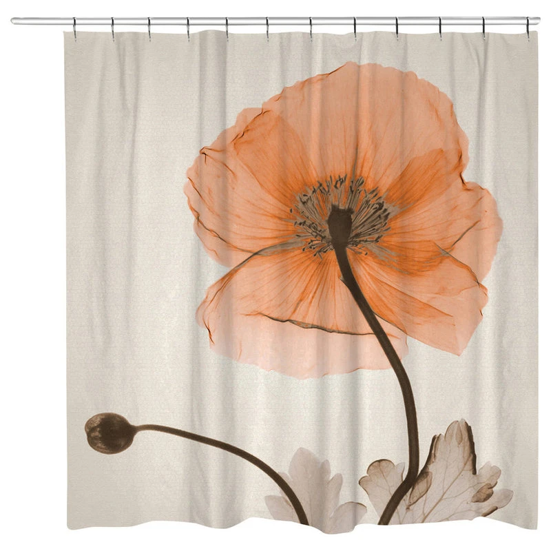 Laural Home Poppy Harvest Shower Curtain 3 Laural Home Poppy Harvest Shower Curtain