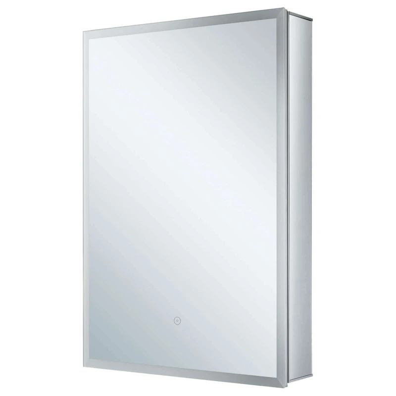 Fine Fixtures LED Recessed/Surface Mount Medicine Cabinet, Aluminum, 24"x36", Right Hand Door 3 Fine Fixtures LED Recessed/Surface Mount Medicine Cabinet, Aluminum, 24"x36", Right Hand Door