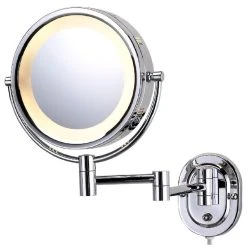SEE ALL INDUSTRIES Modern Wall Mounted Chrome Make-Up Mirror