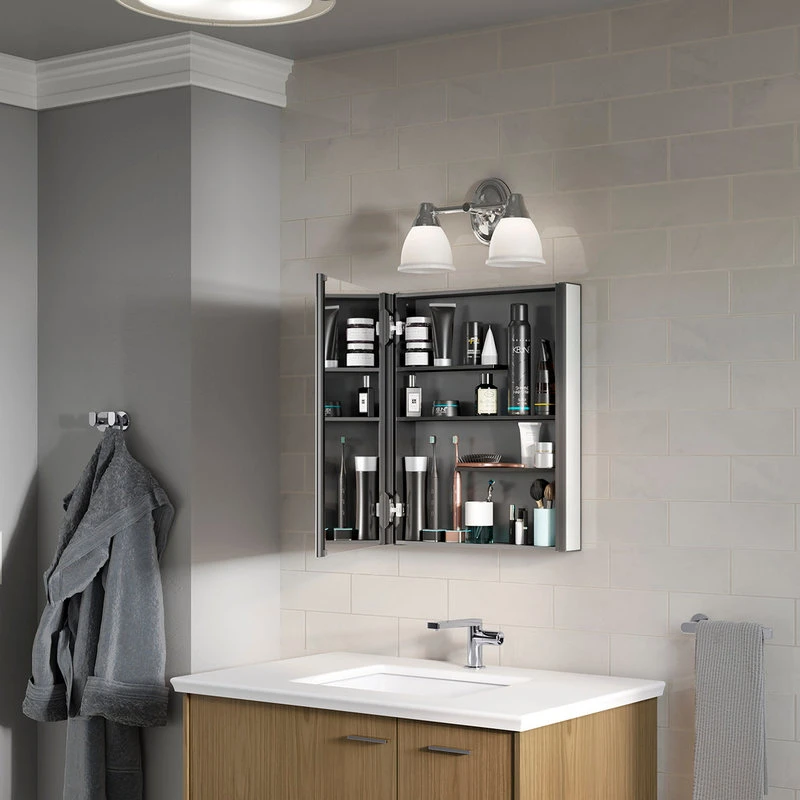 Kohler Maxstow 20"W X 24"H Medicine Cabinet, Dark Anodized Aluminum 81145-DA1 5 Kohler Maxstow 20"W X 24"H Medicine Cabinet, Dark Anodized Aluminum 81145-DA1 - Image 3