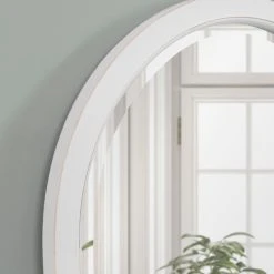 Uniek Hogan Wood Framed Arch Mirror, White 20x30 -Laural Home Shop 9d71376c00b637c2 3403 w800 h800 b0 p0
