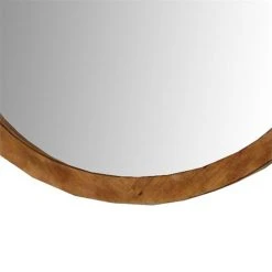 Benjara Lennart 40" Oval Modern Wood Wall Mounted Mirror In Oak -Laural Home Shop 9d71d3c500d025d7 5580 w800 h800 b0 p0