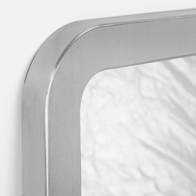 Head West, Inc. Head West Brushed Nickel Rounded Accent Mirror, 24x30" 5 Head West, Inc. Head West Brushed Nickel Rounded Accent Mirror, 24x30" - Image 3