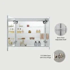 Blossom Kitchen & Bath Supply LED Medicine Cabinet With Defogger, 36x32 -Laural Home Shop 9de1bffb010e936a 5966 w800 h800 b0 p0