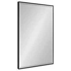 Uniek Rhodes Framed Wall Mirror, Black, 24.75x36.75