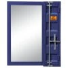 Acme Furniture ACME Cargo Vanity Mirror, Blue