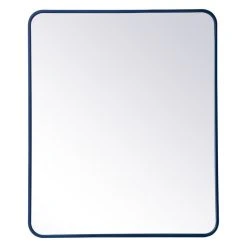Elegant Furniture & Lighting Elegant Decor MR803036BL Soft Corner Metal Rectangular Mirror, 30"x36", Blue 17 Elegant Furniture & Lighting Elegant Decor MR803036BL Soft Corner Metal Rectangular Mirror, 30"x36", Blue -Laural Home Shop 9f8194e801a56a32 7036 w800 h800 b1 p0