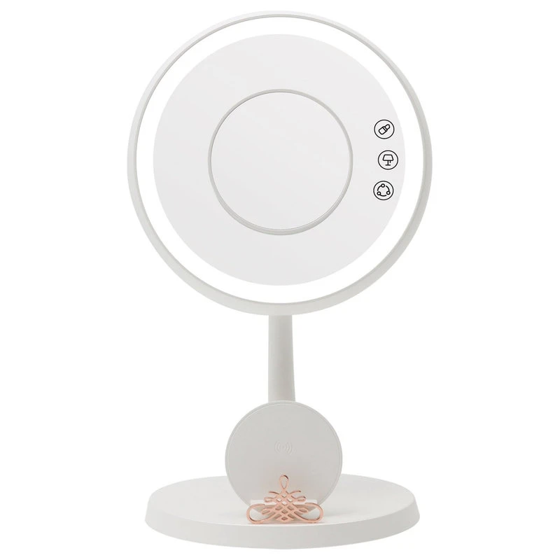 Impressions Vanity Company Serenity Tri-Tone LED Lamp Mirror With Wireless Phone Charger, White 3 Impressions Vanity Company Serenity Tri-Tone LED Lamp Mirror With Wireless Phone Charger, White