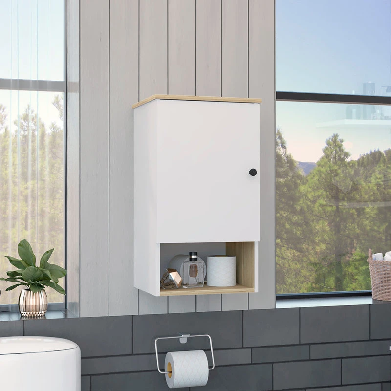 DEPOT ESHOP LLC Arya Medicine Cabinet, Light Oak, White 4 DEPOT ESHOP LLC Arya Medicine Cabinet, Light Oak, White - Image 2