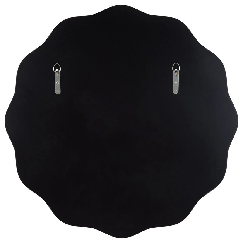 Uniek Viona Round Scalloped Mirror, Silver 26" Diameter 6 Uniek Viona Round Scalloped Mirror, Silver 26" Diameter - Image 4