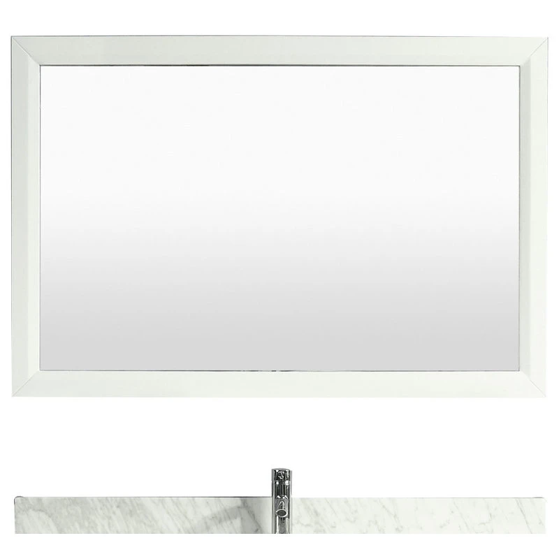 Eviva LLC Eviva Aberdeen 60" White Framed Bathroom Wall Mirror 4 Eviva LLC Eviva Aberdeen 60" White Framed Bathroom Wall Mirror - Image 2