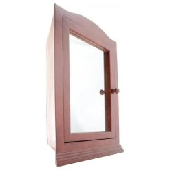 Renovators Supply Manufacturing Cherry Hard Wood Bathroom Corner Wall Mount Medicine Cabinet Mirror -Laural Home Shop a0a1a7080bd7520f 7785 w800 h800 b1 p0