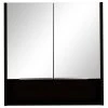 FM FURNITURE Ozark 24" Medicine Cabinet With Mirror, Black Wengue