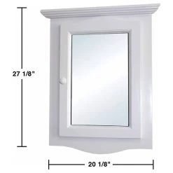 Renovators Supply Manufacturing Corner Medicine Cabinet White Hardwood Wall Mount Recessed Mirror Set Of 2 -Laural Home Shop a141388d09d7910a 0038 w800 h800 b1 p0