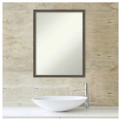 Amanti Art Svelte Clay Grey Non-Beveled Wood Bathroom Wall Mirror - 19.5 X 25.5 In. 15 Amanti Art Svelte Clay Grey Non-Beveled Wood Bathroom Wall Mirror - 19.5 X 25.5 In. -Laural Home Shop a161ef6e02bdde0f 6189 w800 h800 b1 p0