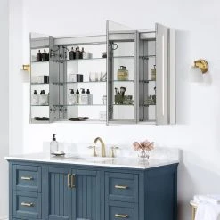 Altair Catola Frameless Surface-Mount/Recessed LED Lighted Bathroom Medicine Cabinet, 4 30 Altair Catola Frameless Surface-Mount/Recessed LED Lighted Bathroom Medicine Cabinet, 4 -Laural Home Shop a1912b1802c4e440 8076 w800 h800 b0 p0