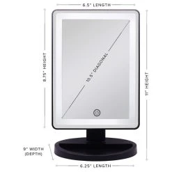 Impressions Vanity Company Touch Infinity Makeup Mirror, Black 18 Impressions Vanity Company Touch Infinity Makeup Mirror, Black -Laural Home Shop a191cdbd0ed6dfcd 3938 w800 h800 b1 p0