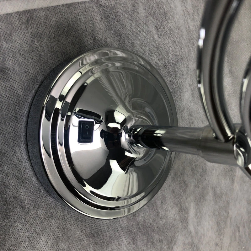 American Imaginations 10-in. W Round Stainless Steel Above Counter Magnifying Mirror In Chrome Color 6 American Imaginations 10-in. W Round Stainless Steel Above Counter Magnifying Mirror In Chrome Color - Image 4