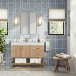 Elegant Furniture & Lighting Ellis Soft Corner Metal Rectangular Mirror, Brass, 22"x40" 15 Elegant Furniture & Lighting Ellis Soft Corner Metal Rectangular Mirror, Brass, 22"x40" -Laural Home Shop a1f1319a03d02d75 0960 w800 h800 b0 p0