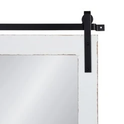 Uniek Cates Framed Wall Mirror With Shelf, White 24x31 -Laural Home Shop a201badc01ef1b94 6238 w800 h800 b0 p0