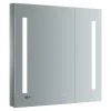Fresca Tiempo Bathroom Medicine Cabinet With LED Lighting, 30"x30"