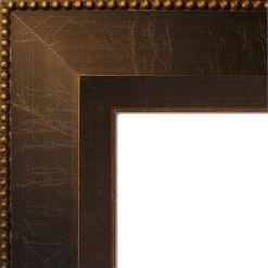 Amanti Art Signore Bronze Beveled Wood Bathroom Wall Mirror - 40.25 X 28.25 In. -Laural Home Shop a2a1e9e808ff9859 6667 w800 h800 b0 p0
