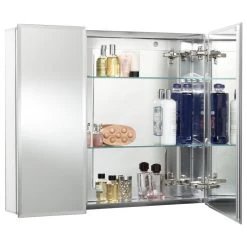 Jacuzzi® Official Jacuzzi PD44000 26" H X 30" W X 5-1/4" D Double Door Medicine - Silver Aluminum 7 Jacuzzi® Official Jacuzzi PD44000 26" H X 30" W X 5-1/4" D Double Door Medicine - Silver Aluminum -Laural Home Shop a301f52e0d3b0205 7663 w800 h800 b1 p0