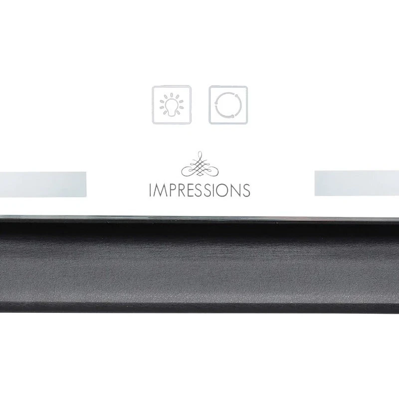 Impressions Vanity Company Lumiere Touch Pad Plus LED Makeup Mirror, Black, LED Striplight 4 Impressions Vanity Company Lumiere Touch Pad Plus LED Makeup Mirror, Black, LED Striplight - Image 2