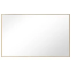 LEDEL Rectangle Framed Bathroom Vanity Mirror Accent Wall Mirror, Gold, 48"w X 30"h