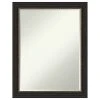 Amanti Art Accent Bronze Narrow Petite Bevel Bathroom Wall Mirror 21.5 X 27.5 In.
