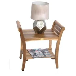 EcoDecors EarthyTeak Symmetry 24" Teak Shower Bench With Shelf And LiftAide Arms 11 EcoDecors EarthyTeak Symmetry 24" Teak Shower Bench With Shelf And LiftAide Arms -Laural Home Shop a451b95e0a2ed3f2 8235 w800 h800 b1 p0